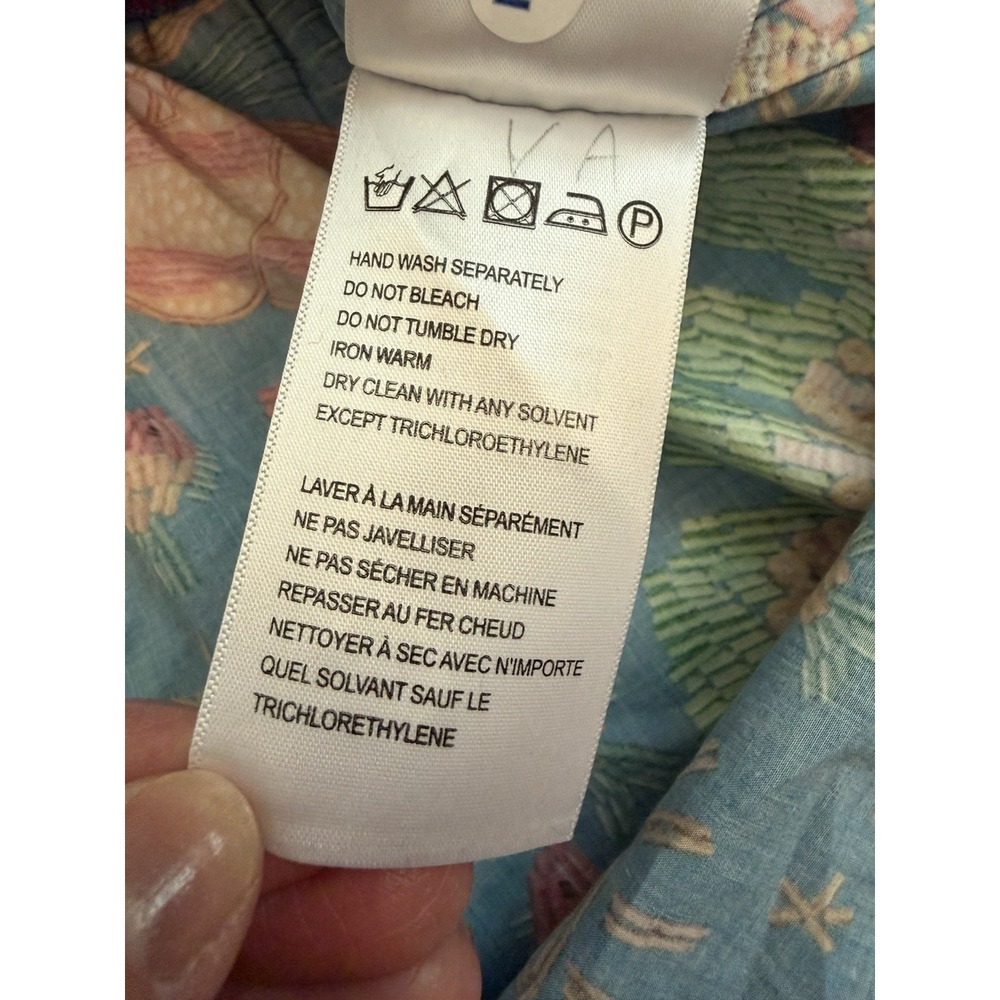 Farm Rio Embroidered Multicolor Block Cross-Stitch Tiered Cotton Minidress Sz M - Picture 11 of 14